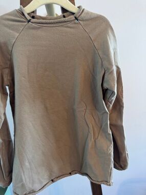 Anja Schwerbrock- Kids Casual Long-Sleeve Shirt in Beige - Classic Everyday ligh